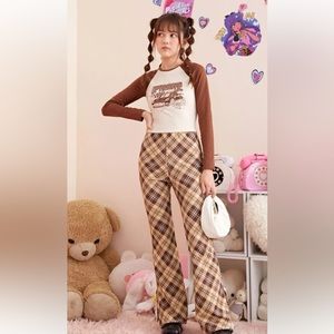 SHEIN Teen Plaid Pants (10-11Y)
